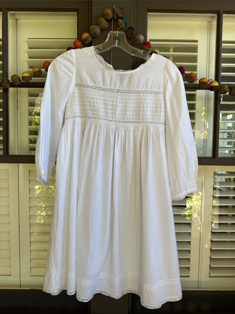 Bonpointe Fine French girls or petite women’s delicate cotton dress or shirt